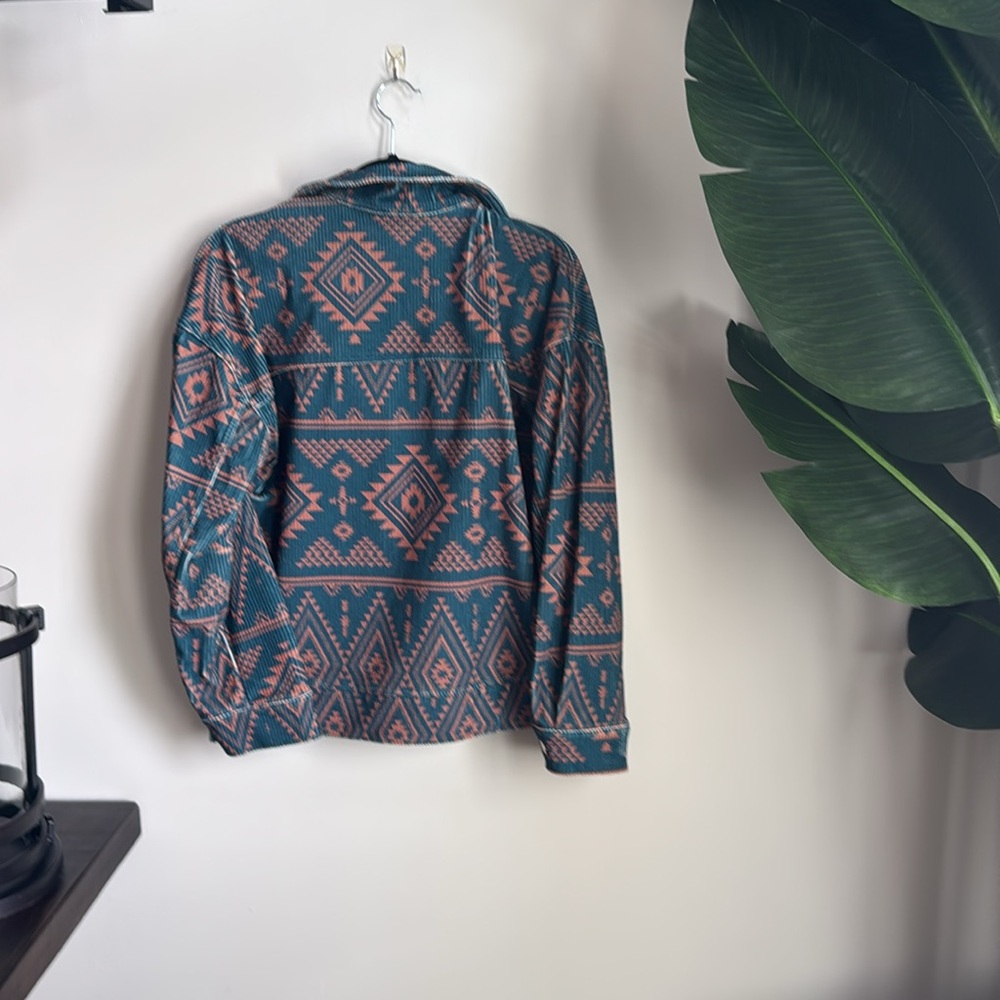 Savanna Jane Westren Jacket in Teal and Rust - Picture 4 of 4